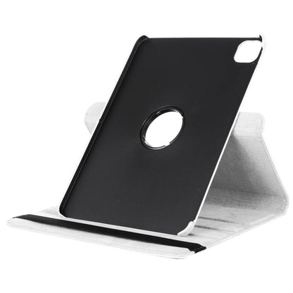 For iPad Air 13 2024 / iPad Pro 12.9 2022 / 2021 / 2020 Litchi Texture Horizontal Flip 360 Degrees Rotation Leather Tablet Case with Holder(White) - iPad Pro 12.9 (2022/2021) Cases by buy2fix | Online Shopping UK | buy2fix