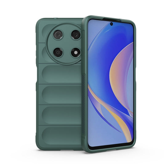 For Huawei Nova Y90/Enjoy 50 Pro Magic Shield TPU + Flannel Phone Case(Dark Green) - Huawei Cases by buy2fix | Online Shopping UK | buy2fix