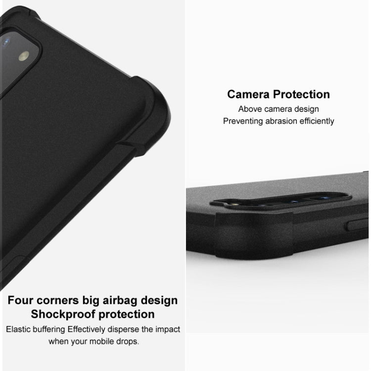 For Xiaomi Redmi K50 Ultra / 12T imak All-inclusive Shockproof Airbag TPU Phone Case(Matte Black) - Xiaomi Cases by imak | Online Shopping UK | buy2fix