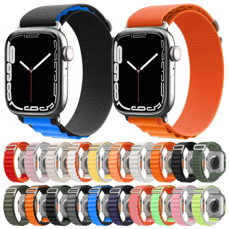 Nylon Watch Band for Apple Watch Series 9&8&7 41mm / SE 3&SE 2&6&SE&5&4 40mm / 3&2&1 38mm (Yellow+Orange) - Watch Bands by buy2fix | Online Shopping UK | buy2fix