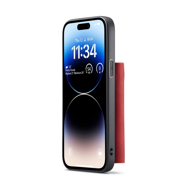 For iPhone 14 Pro Max DG.MING M1 Series 3-Fold Multi Card Wallet Leather Case(Red) - iPhone 14 Pro Max Cases by DG.MING | Online Shopping UK | buy2fix