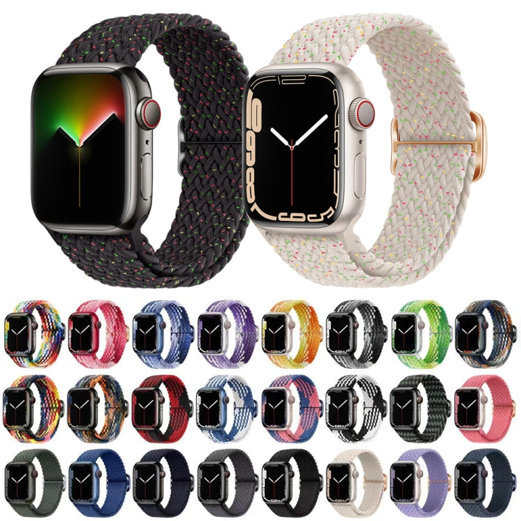 Buckle Nylon Braided Watch Band for Apple Watch Ultra 49mm&Watch Ultra 2 49mm / Series 9&8&7 45mm / SE 3&SE 2&6&SE&5&4 44mm / 3&2&1 42mm(Lavender) - Watch Bands by buy2fix | Online Shopping UK | buy2fix