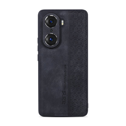 For Honor 60 AZNS 3D Embossed Skin Feel Phone Case(Black) - Honor Cases by AZNS | Online Shopping UK | buy2fix