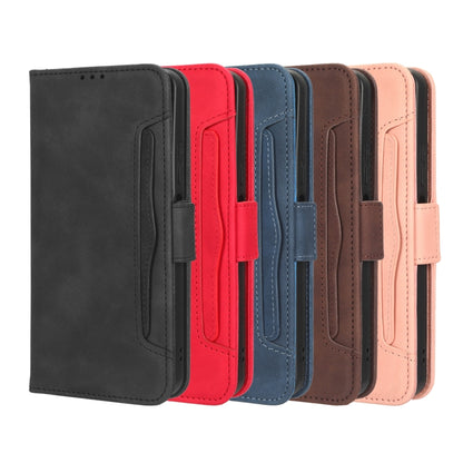 For Blackview OSCAL C80 Skin Feel Calf Texture Card Slots Leather Phone Case(Black) - More Brand by buy2fix | Online Shopping UK | buy2fix