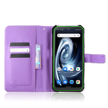 For Blackview BV7100 Diamond Texture Leather Phone Case(Purple) - More Brand by buy2fix | Online Shopping UK | buy2fix