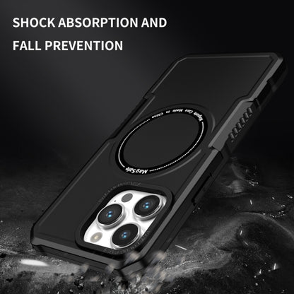For iPhone 14 Pro Max MagSafe Shockproof Armor Phone Case(Black) - iPhone 14 Pro Max Cases by buy2fix | Online Shopping UK | buy2fix