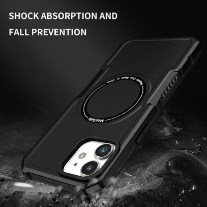 For iPhone 12 MagSafe Shockproof Armor Phone Case(Black) - iPhone 12 / 12 Pro Cases by buy2fix | Online Shopping UK | buy2fix