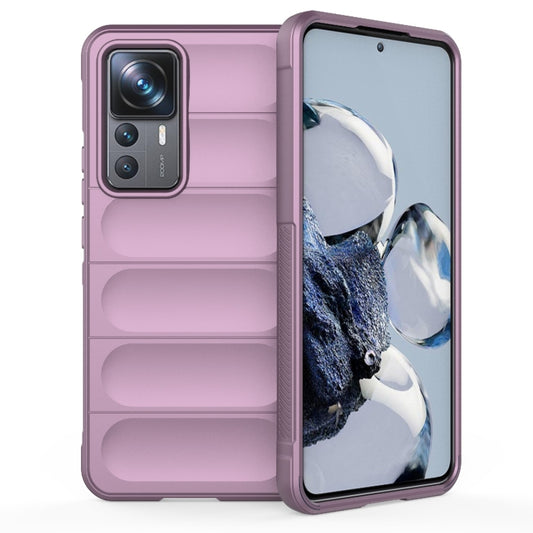 For Xiaomi 12T Pro Magic Shield TPU + Flannel Phone Case(Purple) - Xiaomi Cases by buy2fix | Online Shopping UK | buy2fix