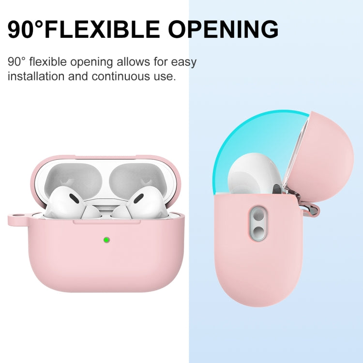 For AirPods Pro 2 Thickened One-piece Shockproof Earphone Case(Pink) - For AirPods Pro 2 by buy2fix | Online Shopping UK | buy2fix