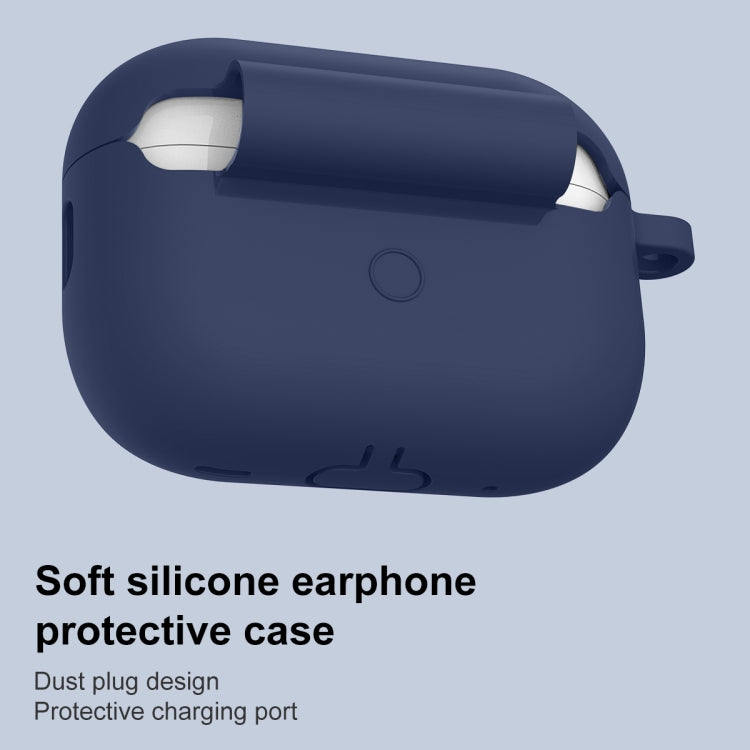 For AirPods Pro 2 Thickened One-piece Shockproof Earphone Case(Midnight Blue) - For AirPods Pro 2 by buy2fix | Online Shopping UK | buy2fix