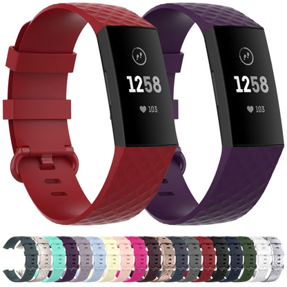 Color Buckle TPU Wrist Strap Watch Band for Fitbit Charge 4 / Charge 3 / Charge 3 SE, Size: S(Red) - Watch Bands by buy2fix | Online Shopping UK | buy2fix