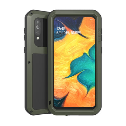 For Galaxy A40s LOVE MEI Metal Shockproof Waterproof Dustproof Protective Case(Army Green) - Galaxy Phone Cases by LOVE MEI | Online Shopping UK | buy2fix