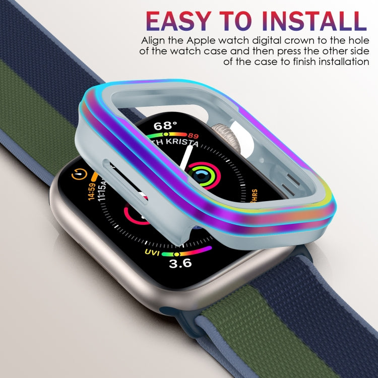 For Apple Watch Ultra 49mm Aluminum Alloy + TPU 2 in 1 Protective Case(Grey) - Watch Cases by buy2fix | Online Shopping UK | buy2fix