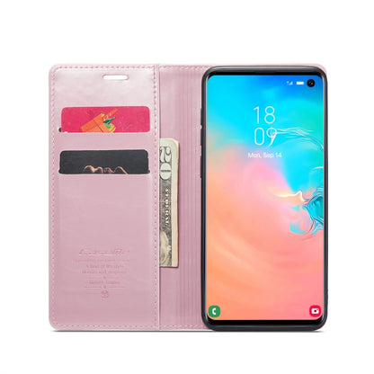 For Samsung Galaxy S10e CaseMe 003 Crazy Horse Texture Leather Phone Case(Rose Gold) - Galaxy Phone Cases by CaseMe | Online Shopping UK | buy2fix