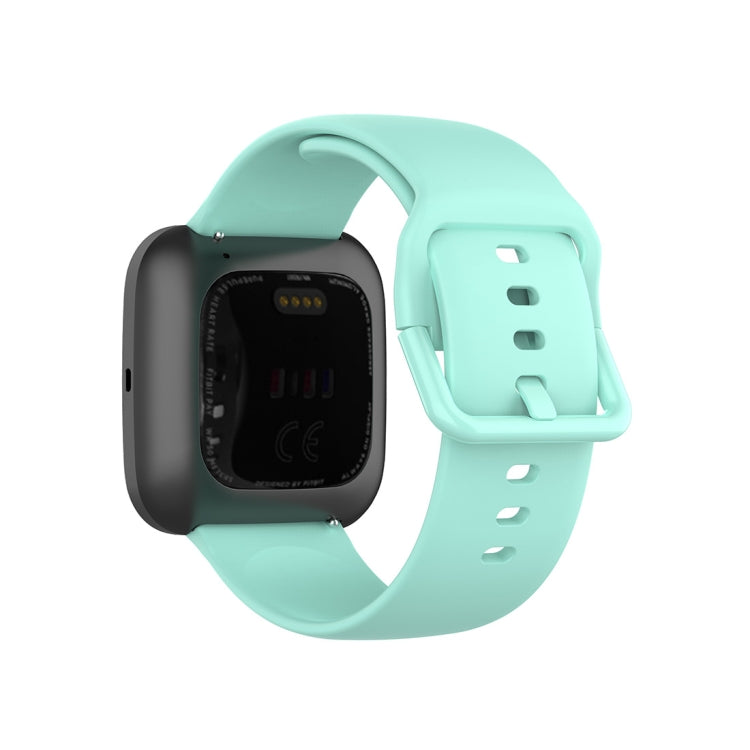 23mm Color Buckle Silicone Wrist Strap Watch Band for Fitbit Versa 2 / Versa / Versa Lite / Blaze, Size: S(Green) - Watch Bands by buy2fix | Online Shopping UK | buy2fix