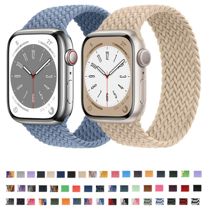 Nylon Single-turn Braided Watch Band For Apple Watch Ultra 49mm / Series 8&7 45mm / SE 2&6&SE&5&4 44mm / 3&2&1 42mm, Length:155mm(Lavender) - Watch Bands by buy2fix | Online Shopping UK | buy2fix