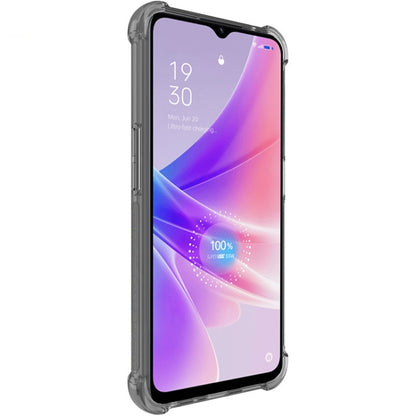 For OPPO K10 5G India/A77 5G 2022/A57 5G 2022 imak Shockproof Airbag TPU Phone Case(Transparent Black) - OPPO Cases by imak | Online Shopping UK | buy2fix