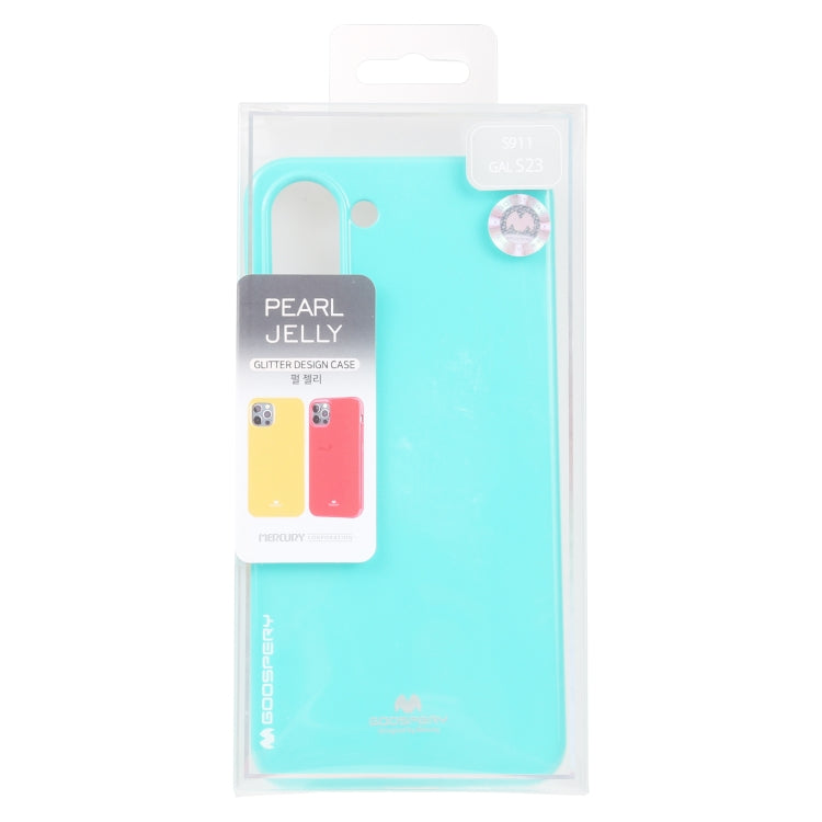 For Samsung Galaxy S23 5G GOOSPERY PEARL JELLY Shockproof TPU Phone Case(Mint Green) - Galaxy S23 5G Cases by GOOSPERY | Online Shopping UK | buy2fix