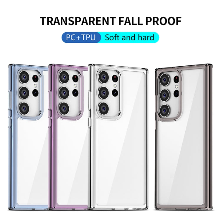 For Samsung Galaxy S23+ 5G iPAKY Transparent PC + TPU Phone Case(Transparent Purple) - Galaxy S23+ 5G Cases by iPAKY | Online Shopping UK | buy2fix