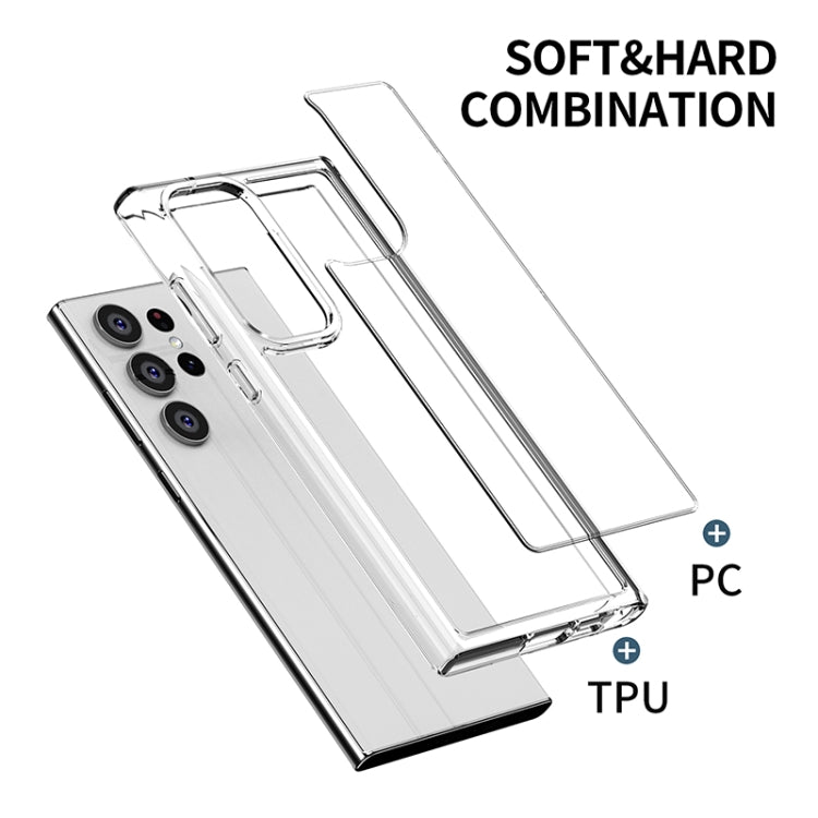 For Samsung Galaxy S23+ 5G iPAKY Transparent PC + TPU Phone Case(Transparent Purple) - Galaxy S23+ 5G Cases by iPAKY | Online Shopping UK | buy2fix