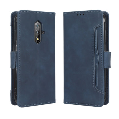 For Blackview BV5200 Skin Feel Calf Texture Card Slots Leather Phone Case(Blue) - More Brand by buy2fix | Online Shopping UK | buy2fix