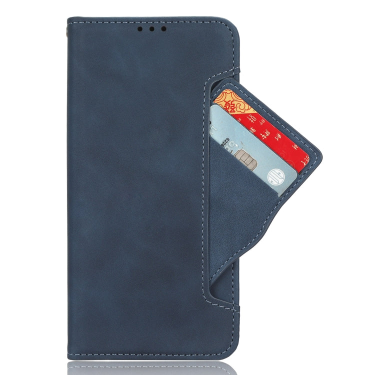 For Blackview BV5200 Skin Feel Calf Texture Card Slots Leather Phone Case(Blue) - More Brand by buy2fix | Online Shopping UK | buy2fix