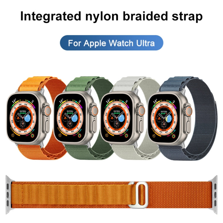 Nylon Loop Watch Band For Apple Watch Ultra 49mm&Watch Ultra 2 49mm / Series 9&8&7 45mm / SE 3&SE 2&6&SE&5&4 44mm / 3&2&1 42mm(Black) - Watch Bands by buy2fix | Online Shopping UK | buy2fix