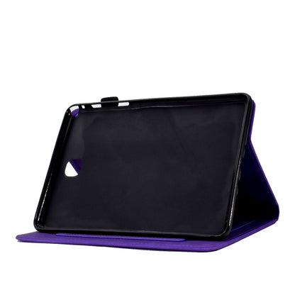 For Samsung Galaxy Tab A 8.0 T350 Tower Embossed Leather Smart Tablet Case(Purple) - Other Galaxy Tab PC by buy2fix | Online Shopping UK | buy2fix