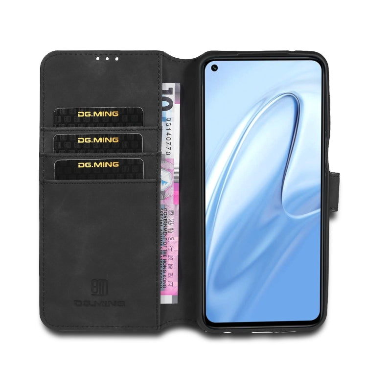 For Xiaomi Redmi Note 9S DG.MING Retro Oil Side Horizontal Flip Case with Holder & Card Slots & Wallet(Black) - Xiaomi Cases by DG.MING | Online Shopping UK | buy2fix