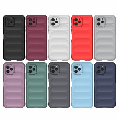 For Huawei nova Y61 Magic Shield TPU + Flannel Phone Case(Grey) - Huawei Cases by buy2fix | Online Shopping UK | buy2fix