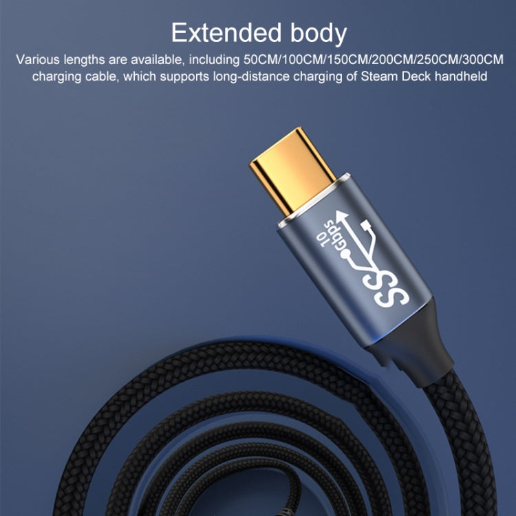 For Steam Deck Gen2 100W USB-C/Type-C Male to USB-C/Type-C Male Stereo Curved Data Cable, Length:1m - Pocket Console by buy2fix | Online Shopping UK | buy2fix