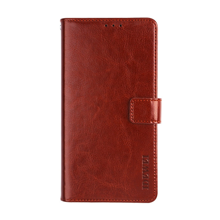 For Alcatel 3L 2019 / 5039D idewei Crazy Horse Texture Horizontal Flip Leather Case with Holder & Card Slots & Wallet(Brown) - Alcatel Cases by idewei | Online Shopping UK | buy2fix