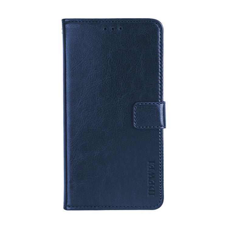 For Blackview R7 idewei Crazy Horse Texture Horizontal Flip Leather Case with Holder & Card Slots & Wallet(Dark Blue) - More Brand by idewei | Online Shopping UK | buy2fix