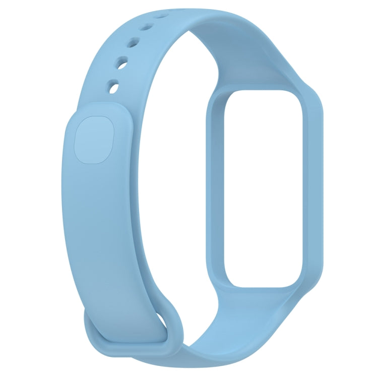 For Redmi Band 2 Solid Color Silicone Integrated Watch Band(Sky Blue) - Watch Bands by buy2fix | Online Shopping UK | buy2fix