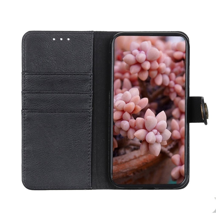 For OnePlus 11 5G KHAZNEH Cowhide Texture Flip Leather Phone Case(Black) - OnePlus Cases by buy2fix | Online Shopping UK | buy2fix