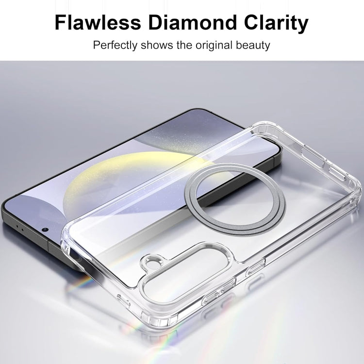 For Samsung Galaxy S24 5G Transparent Frosted MagSafe Phone Case - Galaxy S24 5G Cases by buy2fix | Online Shopping UK | buy2fix