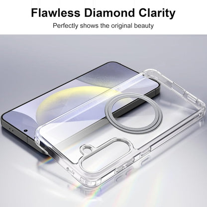 For Samsung Galaxy S24 5G Transparent Frosted MagSafe Phone Case - Galaxy S24 5G Cases by buy2fix | Online Shopping UK | buy2fix