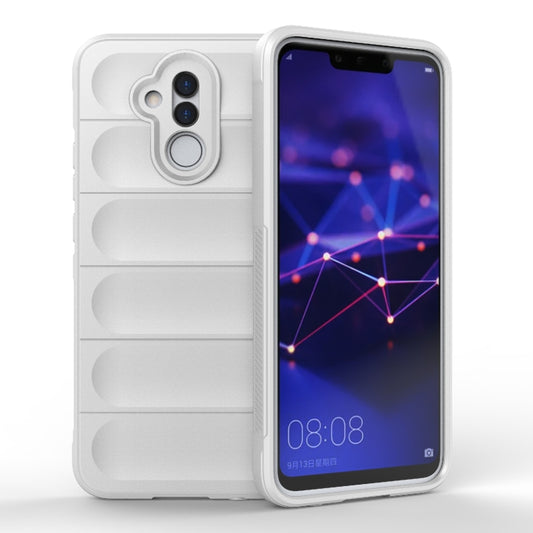 For Huawei Mate 20 Lite Magic Shield TPU + Flannel Phone Case(White) - Huawei Cases by buy2fix | Online Shopping UK | buy2fix