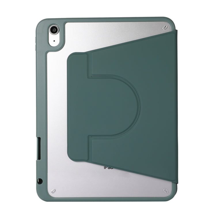 2 in 1 Acrylic Split Rotating Leather Tablet Case For iPad Air 11 2024 / 2022 / 2020 10.9(Pine Needle Green) - iPad Air (2022) / (2020) 10.9 Cases by buy2fix | Online Shopping UK | buy2fix