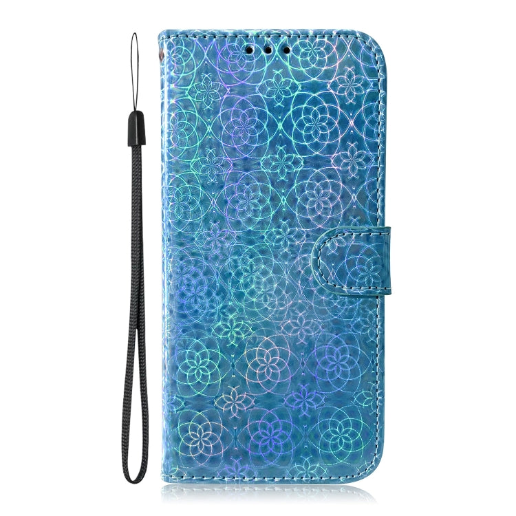 For OnePlus 11 Colorful Magnetic Buckle Leather Phone Case(Blue) - OnePlus Cases by buy2fix | Online Shopping UK | buy2fix