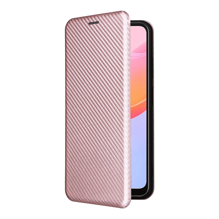 For Blackview A85 Carbon Fiber Texture Flip Leather Phone Case(Pink) - More Brand by buy2fix | Online Shopping UK | buy2fix