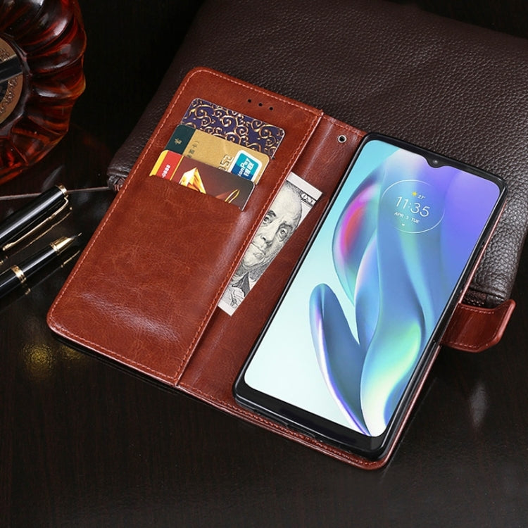 For Sharp Rouvo V idewei Crazy Horse Texture Leather Phone Case with Holder(Sky Blue) - Leather Bag by idewei | Online Shopping UK | buy2fix