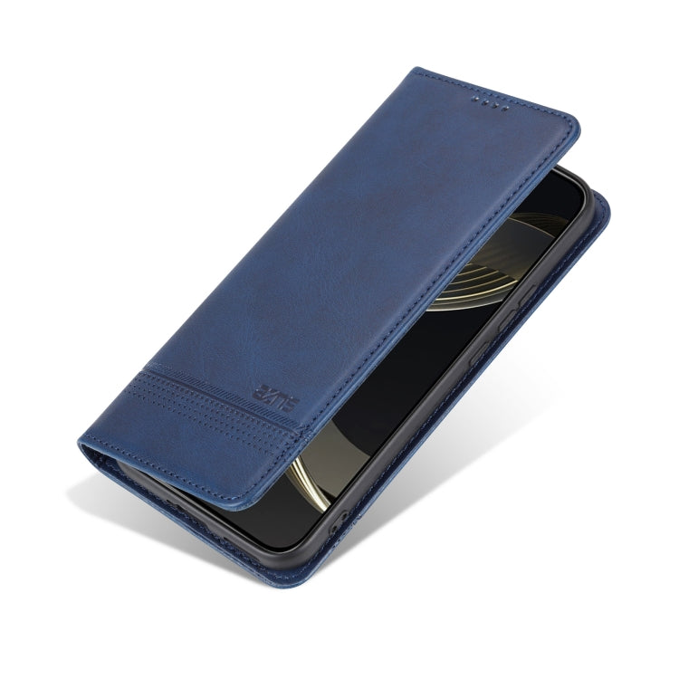 For Honor 200 AZNS Magnetic Calf Texture Flip Leather Phone Case(Dark Blue) - Honor Cases by AZNS | Online Shopping UK | buy2fix