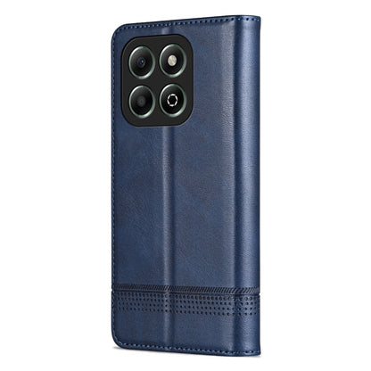 For Honor X6b AZNS Magnetic Calf Texture Flip Leather Phone Case(Dark Blue) - Honor Cases by AZNS | Online Shopping UK | buy2fix