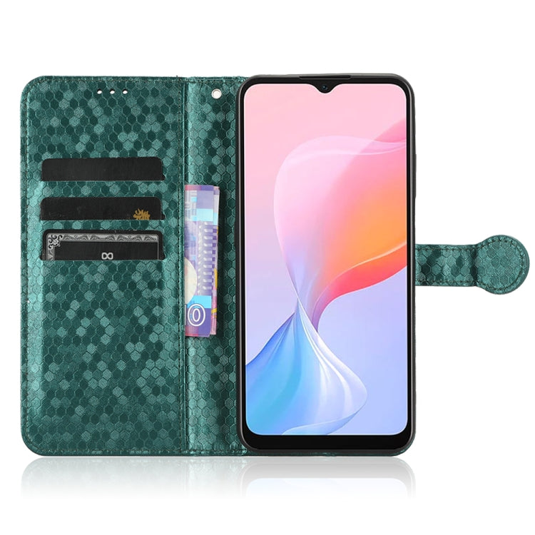 For Blackview A85 Honeycomb Dot Texture Leather Phone Case(Green) - More Brand by buy2fix | Online Shopping UK | buy2fix