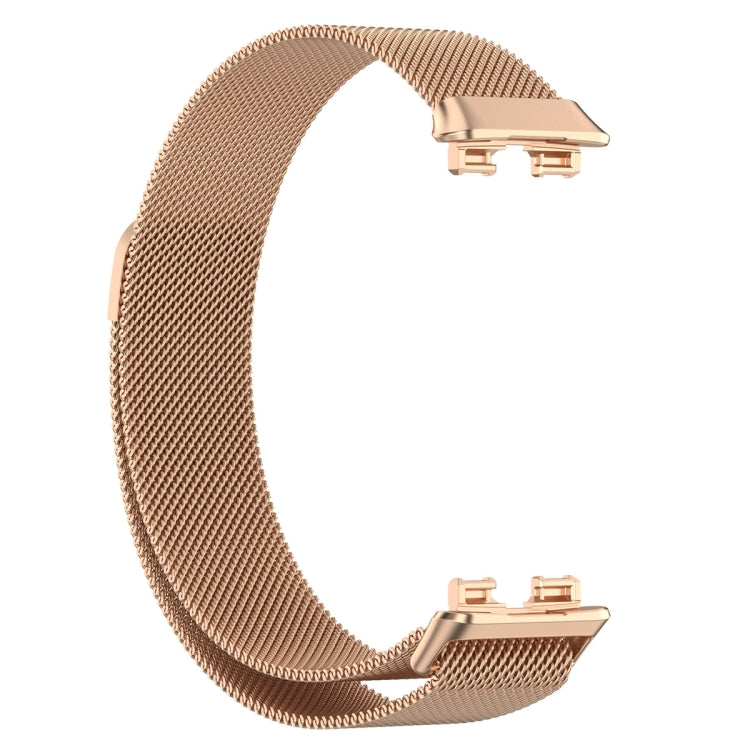 For Huawei Band 8 Milanese Metal Watch Band(Rose Gold) - Watch Bands by buy2fix | Online Shopping UK | buy2fix