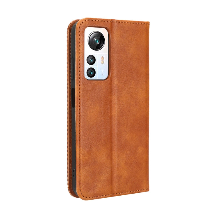 For Blackview A85 Magnetic Buckle Retro Texture Leather Phone Case(Brown) - More Brand by buy2fix | Online Shopping UK | buy2fix