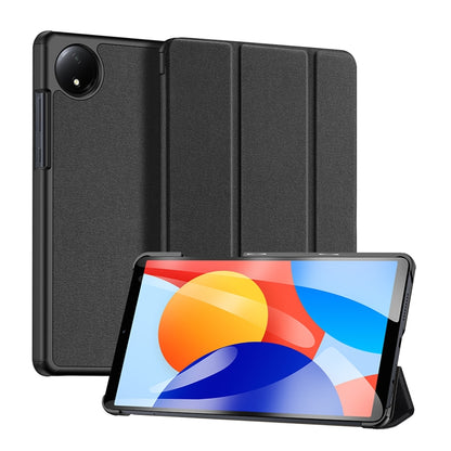 For Xiaomi Redmi Pad SE 4G DUX DUCIS Domo Series Magnetic Flip Leather Tablet Case(Black) - More Tablet Cases by DUX DUCIS | Online Shopping UK | buy2fix