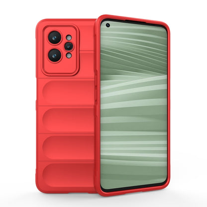 For Realme GT2 Pro Magic Shield TPU + Flannel Phone Case(Red) - Realme Cases by buy2fix | Online Shopping UK | buy2fix