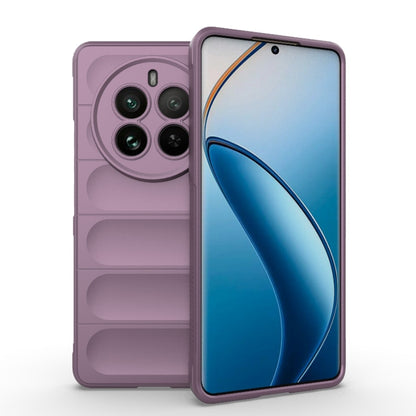 For Realme 12 Pro 5G / 12 Pro+ Magic Shield TPU + Flannel Phone Case(Purple) - Realme Cases by buy2fix | Online Shopping UK | buy2fix